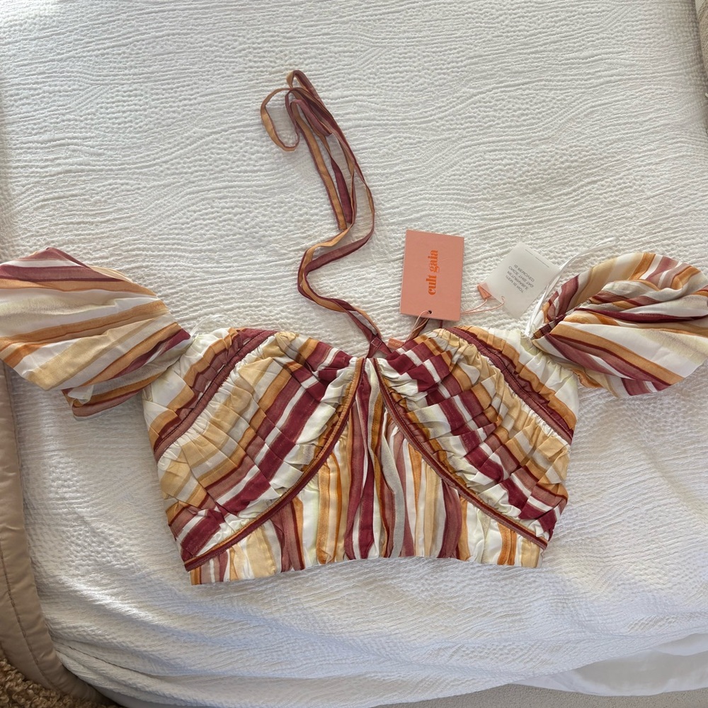 Cult Gaia Gail Top in jasper watercolor